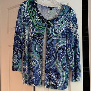 Talbots cotton/rayon cardigan. Size XLP. Good condition.